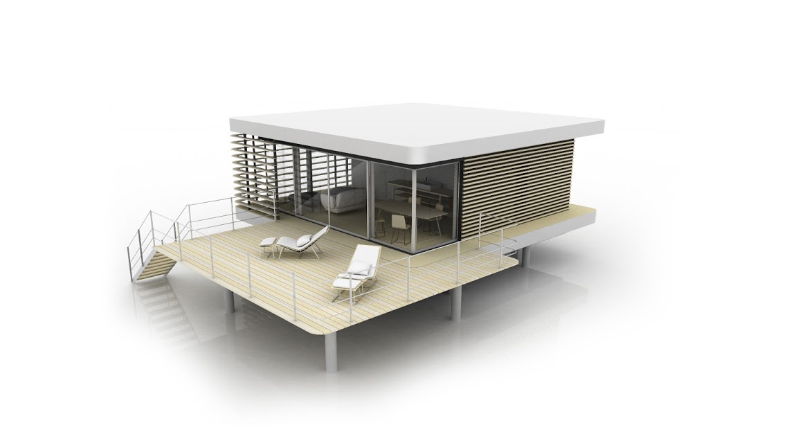 tiny house de 50m2 : vue 3D