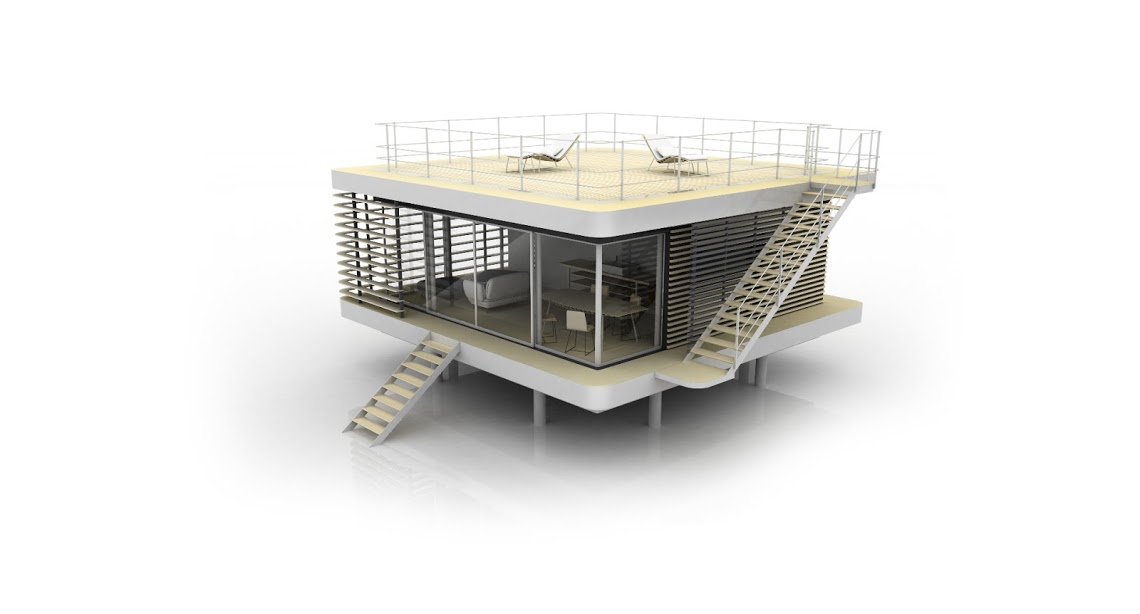 tiny house de 50m2 : vue 3D