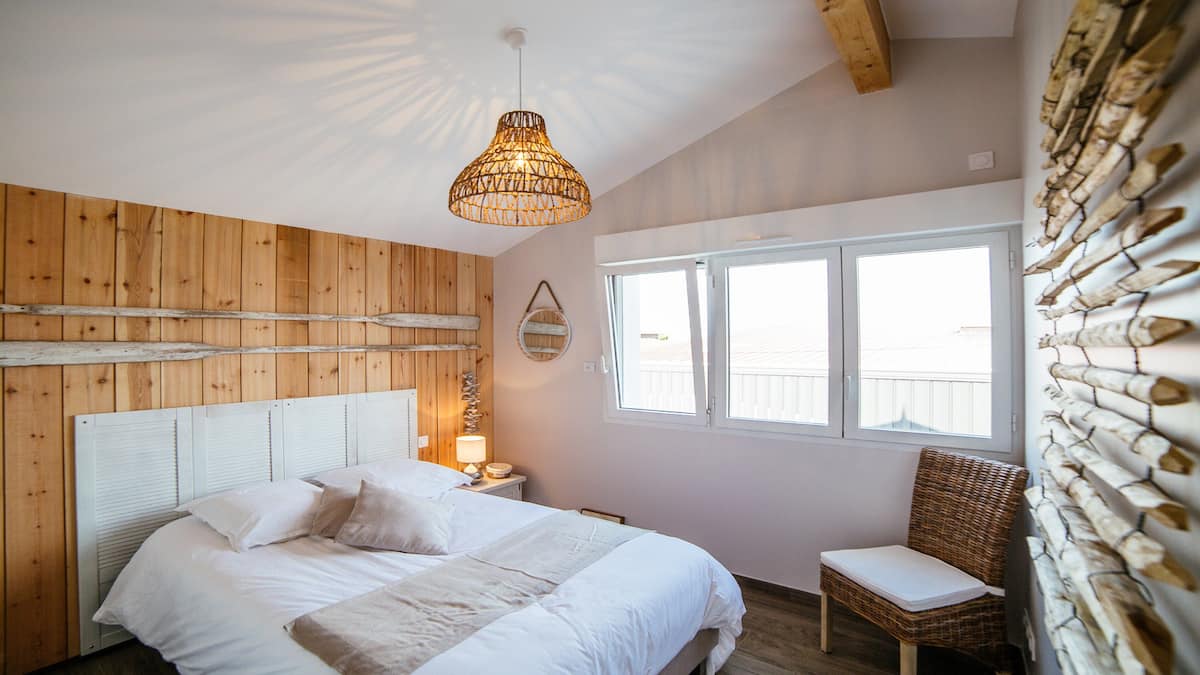 chambre cabane en bois