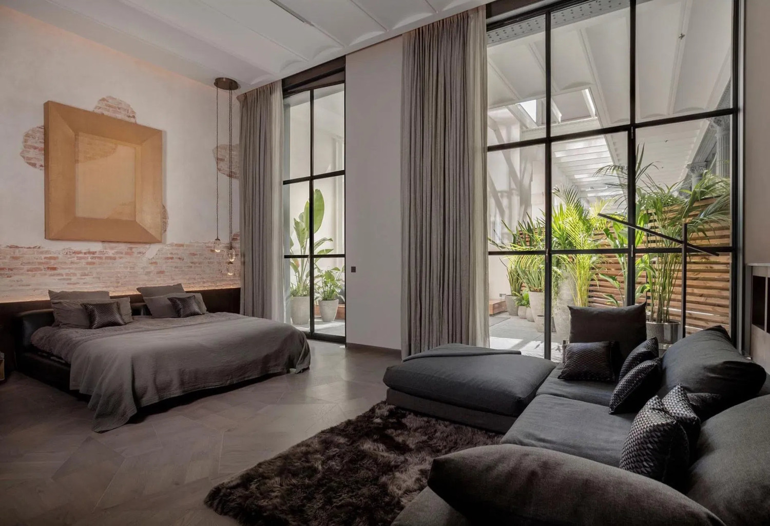 chambre avec verrière
