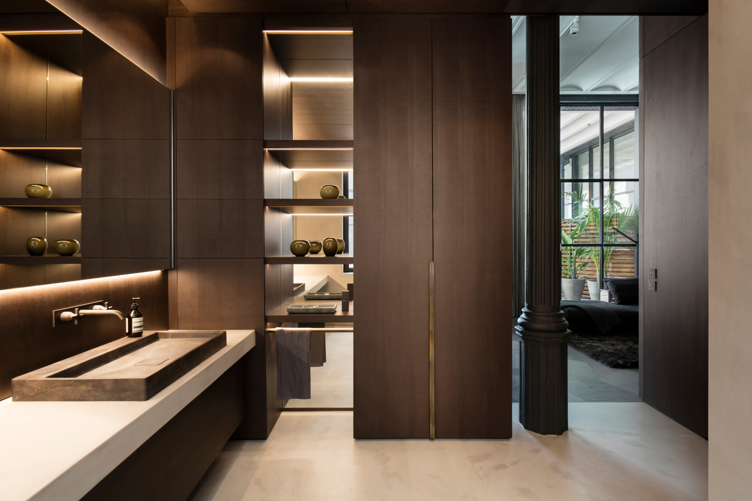salle de bain bois