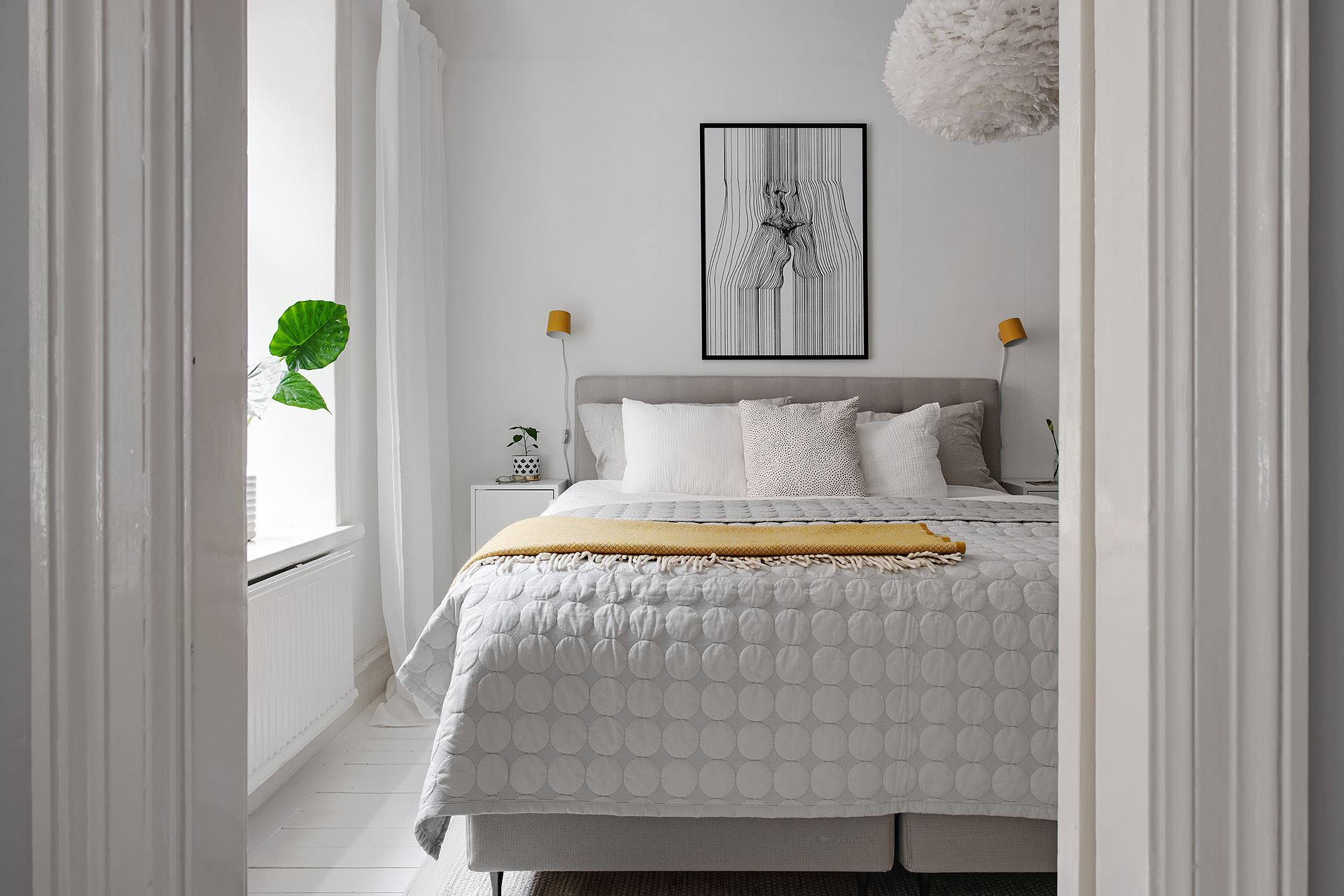 appartement ancien rénové briques et moulures