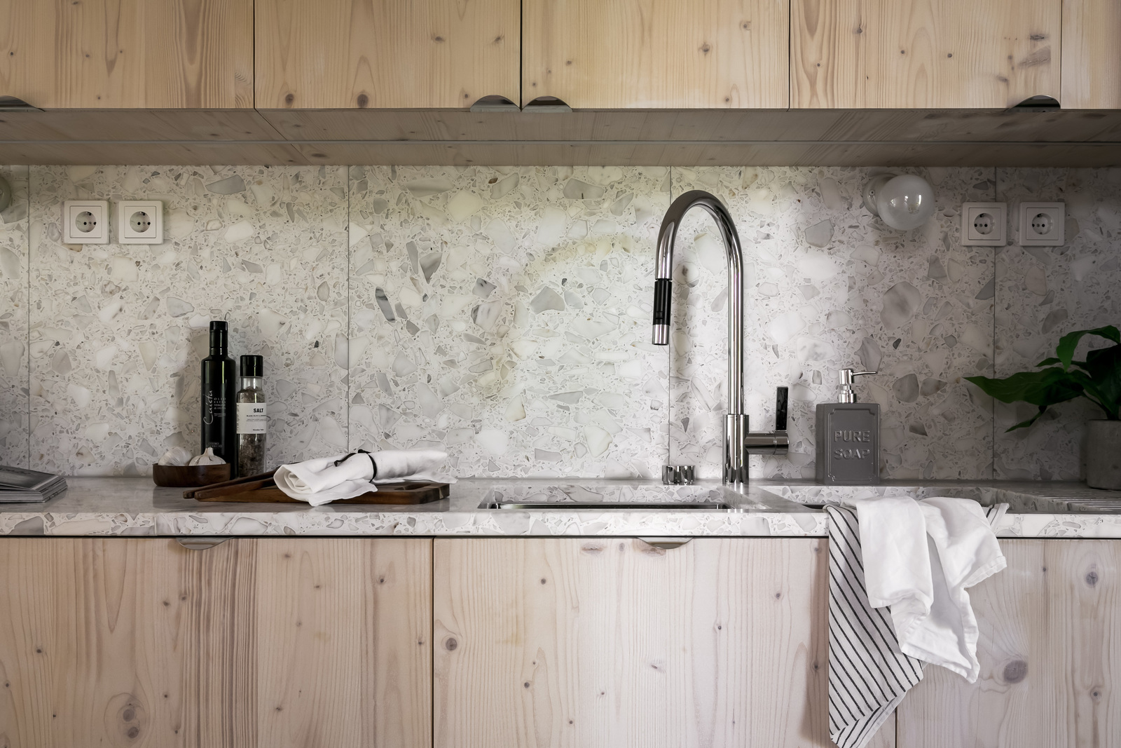 cuisine bois et terrazzo cuisine bois et terrazzo