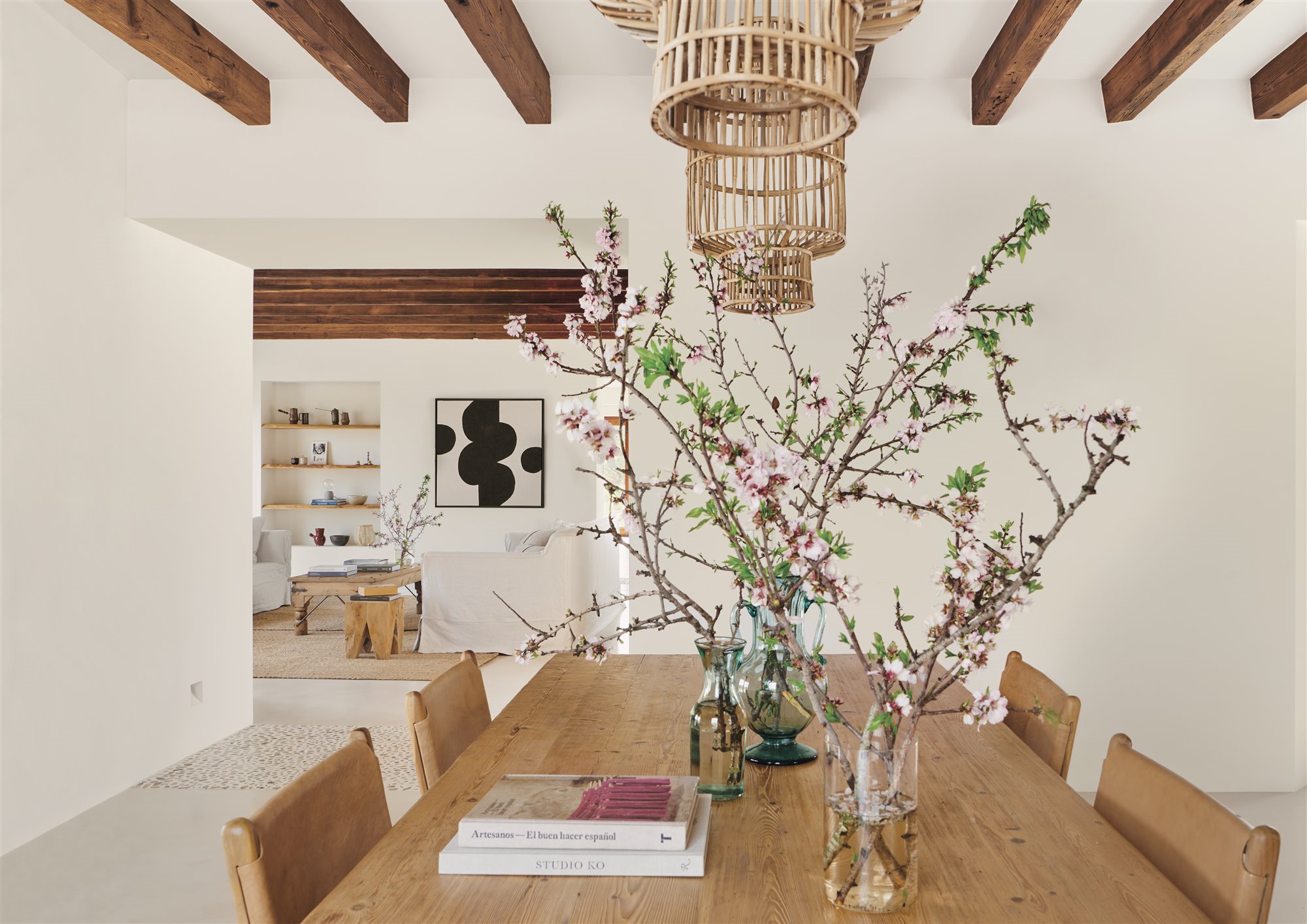 salle à manger maison décoration naturelle