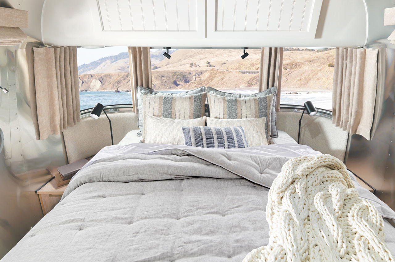 chambre caravane Airstream Pottery Barn edition