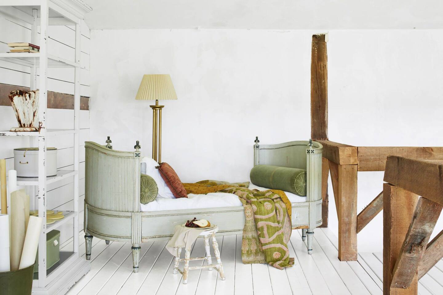 mezzanine grange rénovée