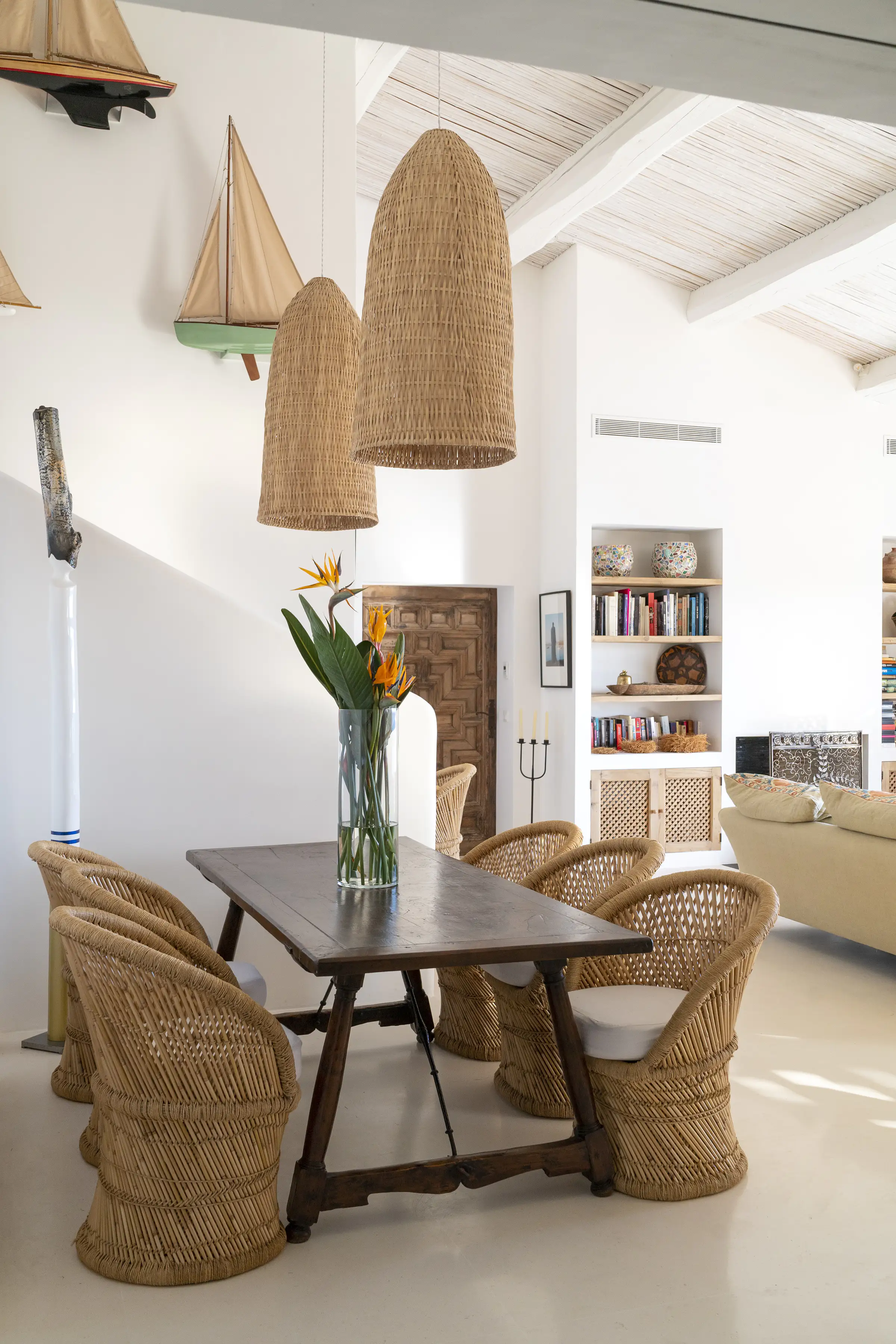salle à manger décoration bohème