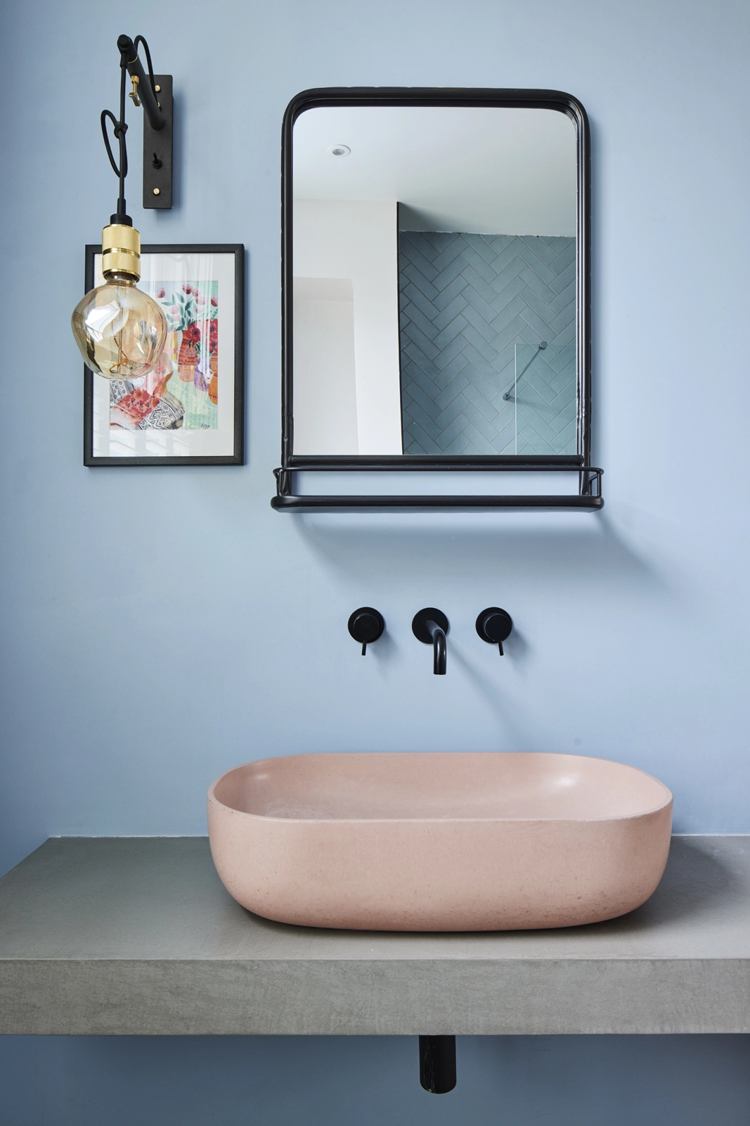 salle de bain décoration en couleurs vasque rose salle de bain décoration en couleurs vasque rose