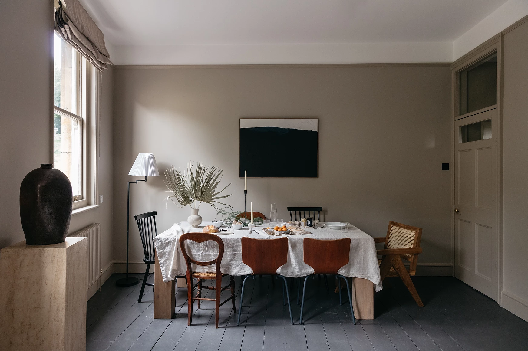 salle à manger décoration beige
