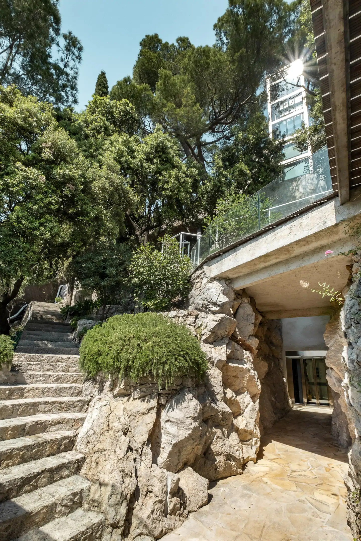 accès maison d'architecte