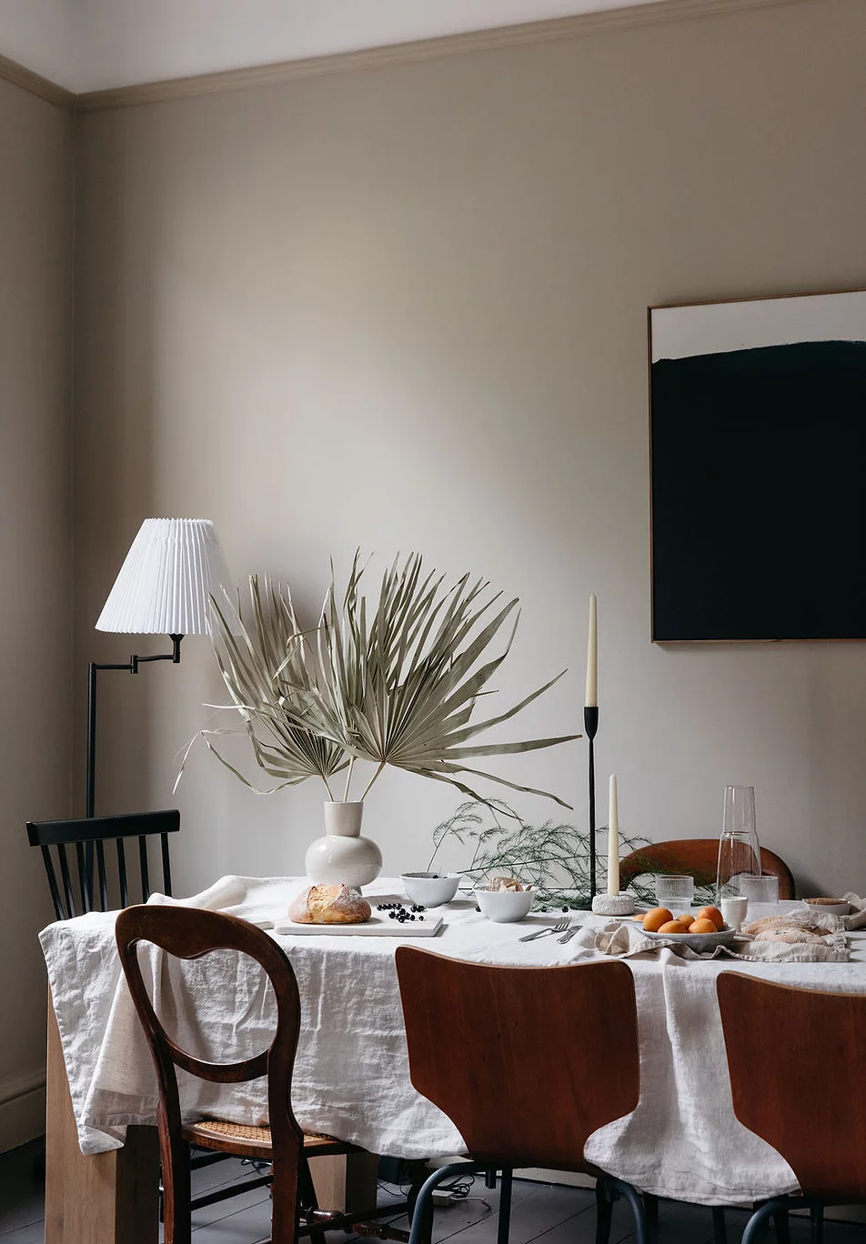 salle à manger décoration beige