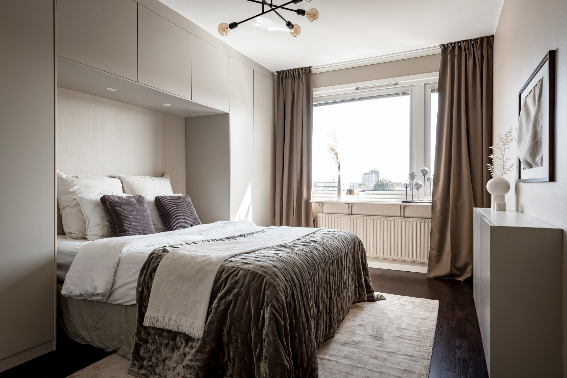 chambre avec dressing meuble pont design