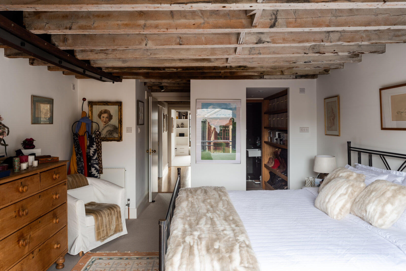 chambre avec poutres