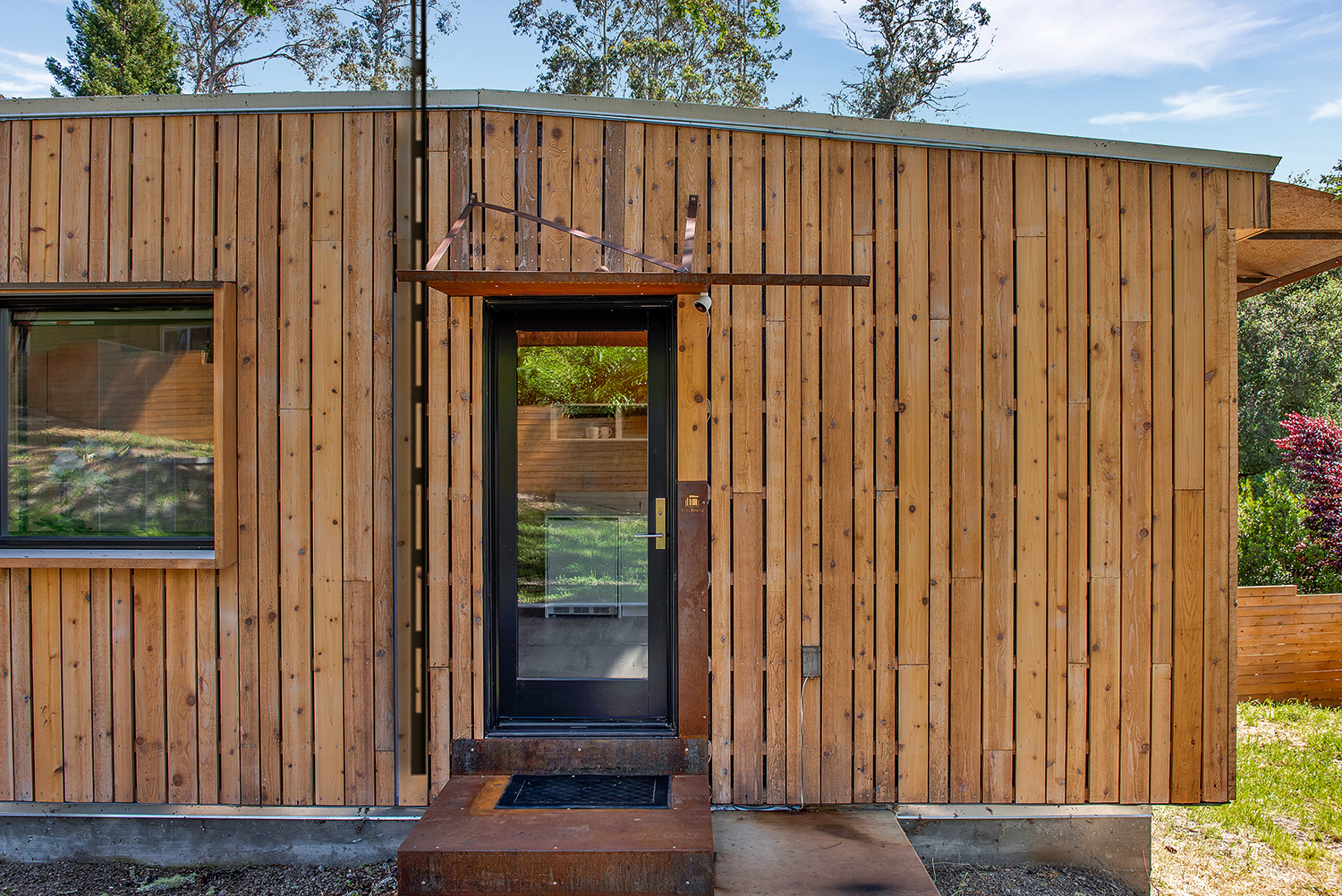façade mini maison en bois de 35m2