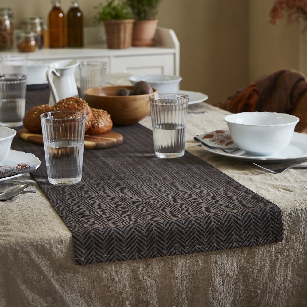 nappe en lin et chemin de table