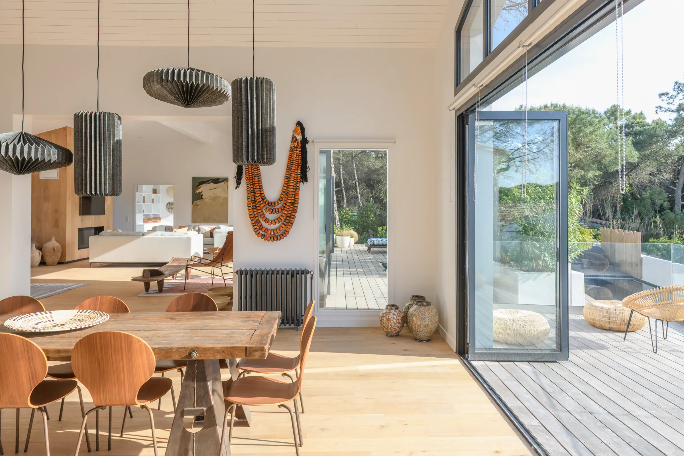 salle à manger maison d'architecte