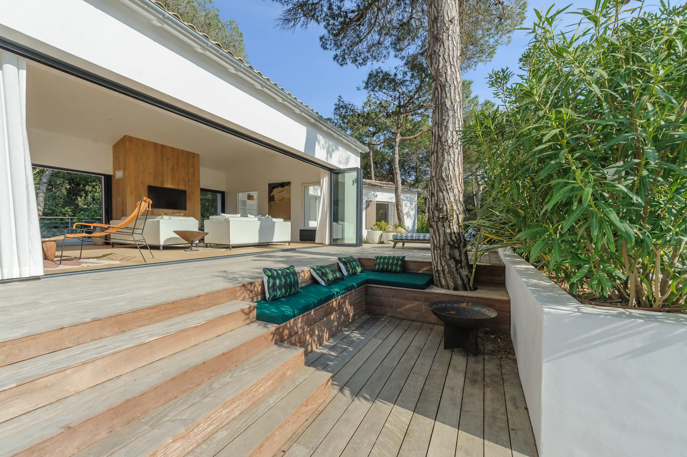 terrasse maison d'architecte île de Ré