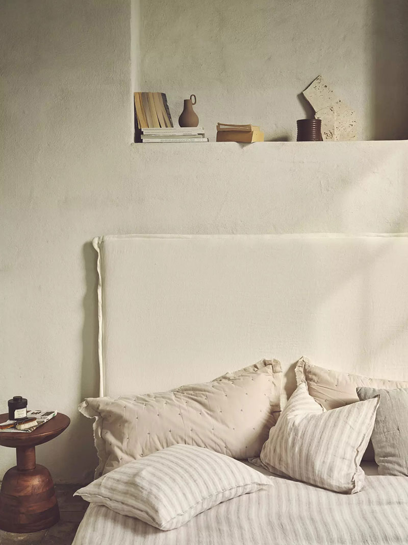 tête de lit tissu