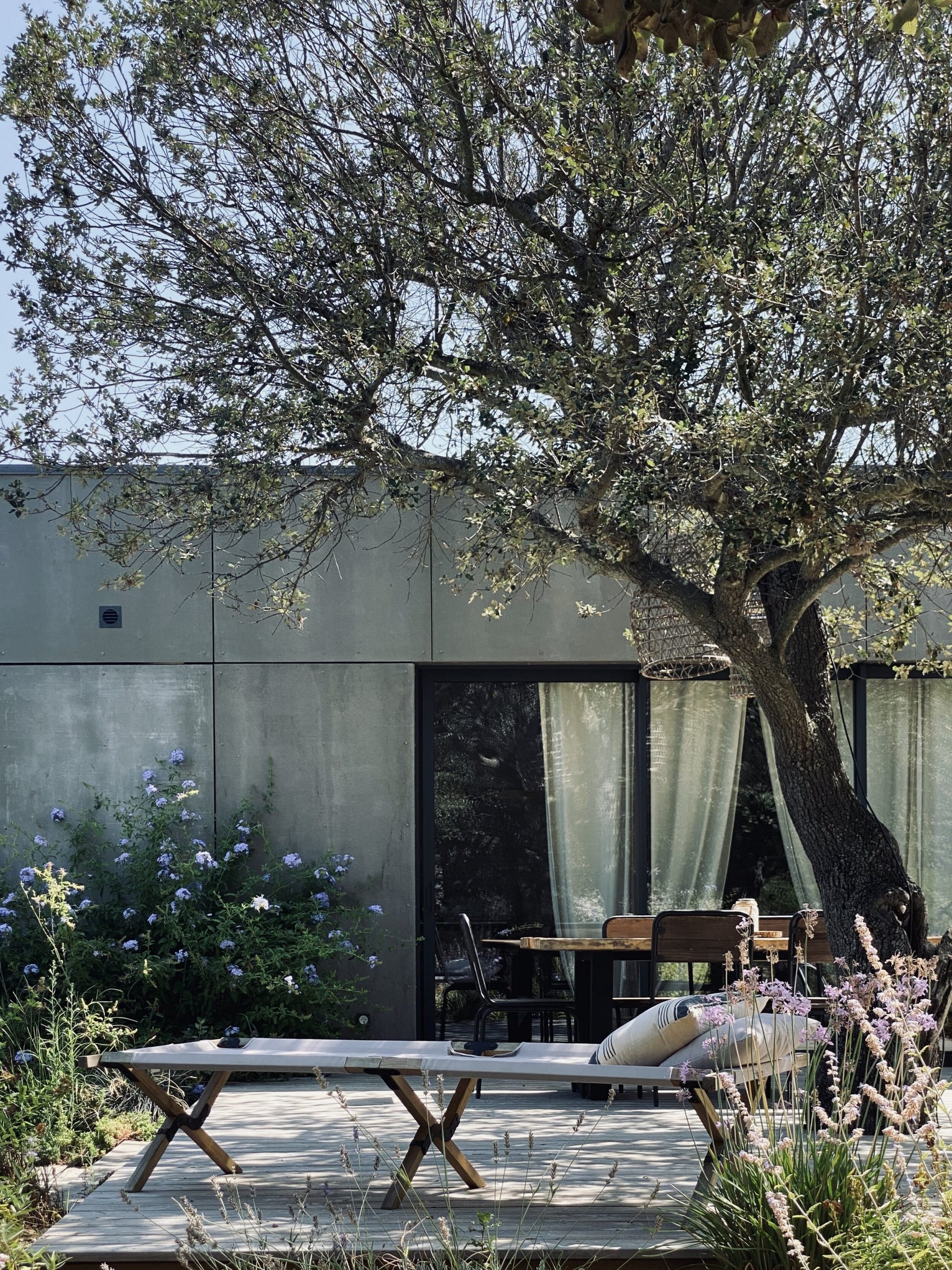 terrasse maison à l terrasse maison à l'architecture contemporaine