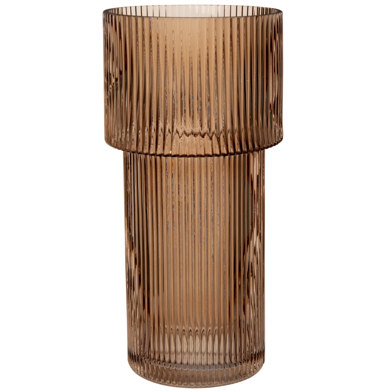 vase verre marron