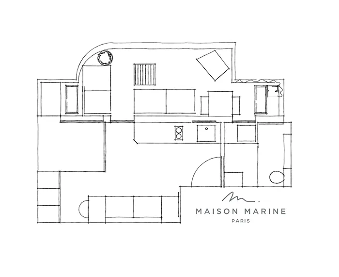 plan studio Paris 16m2 avec terrasse plan studio Paris 16m2 avec terrasse