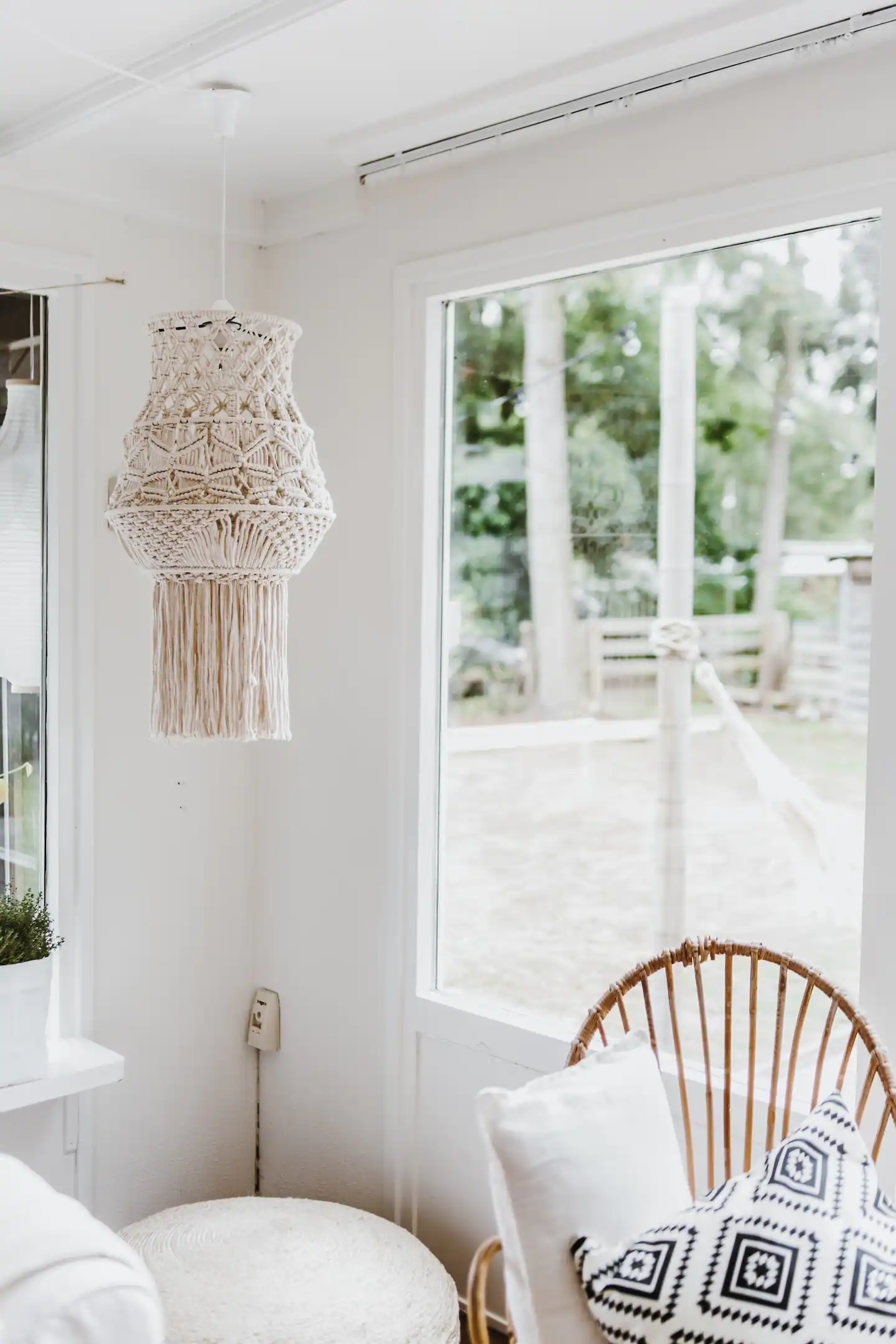 suspension macramé
