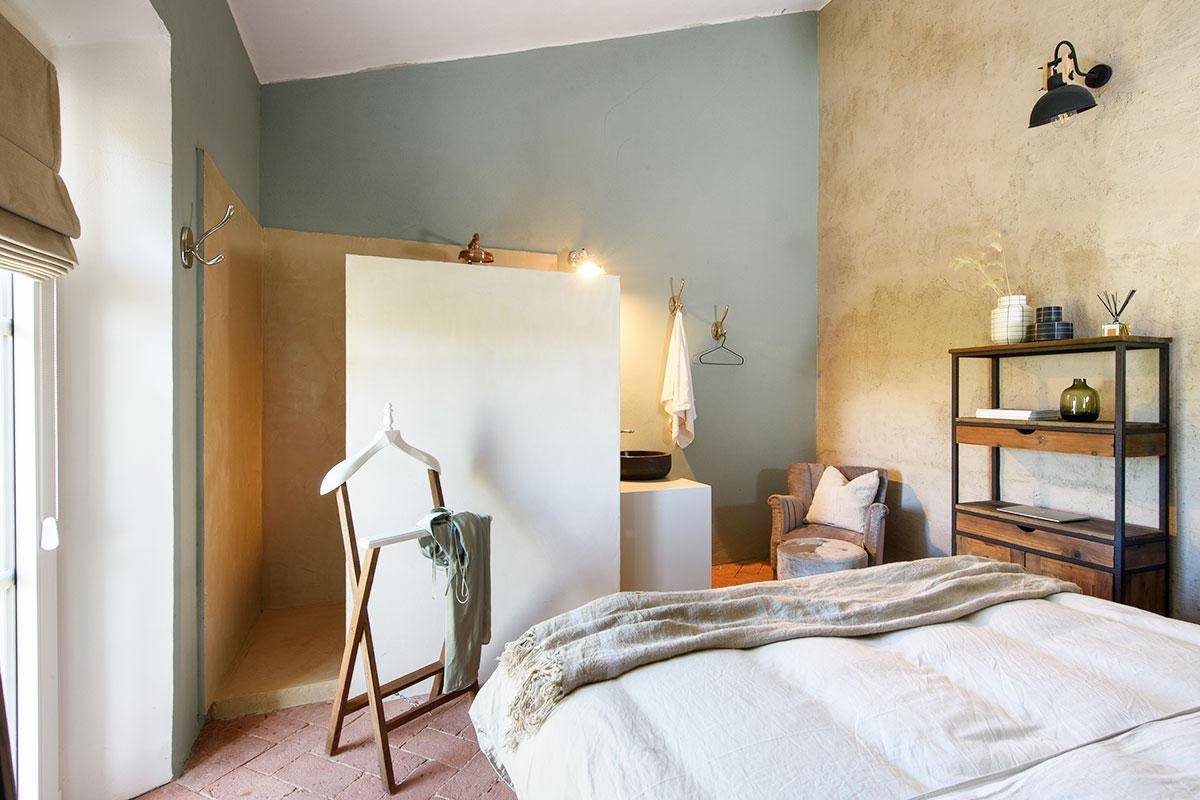 douche ouverte dans chambre