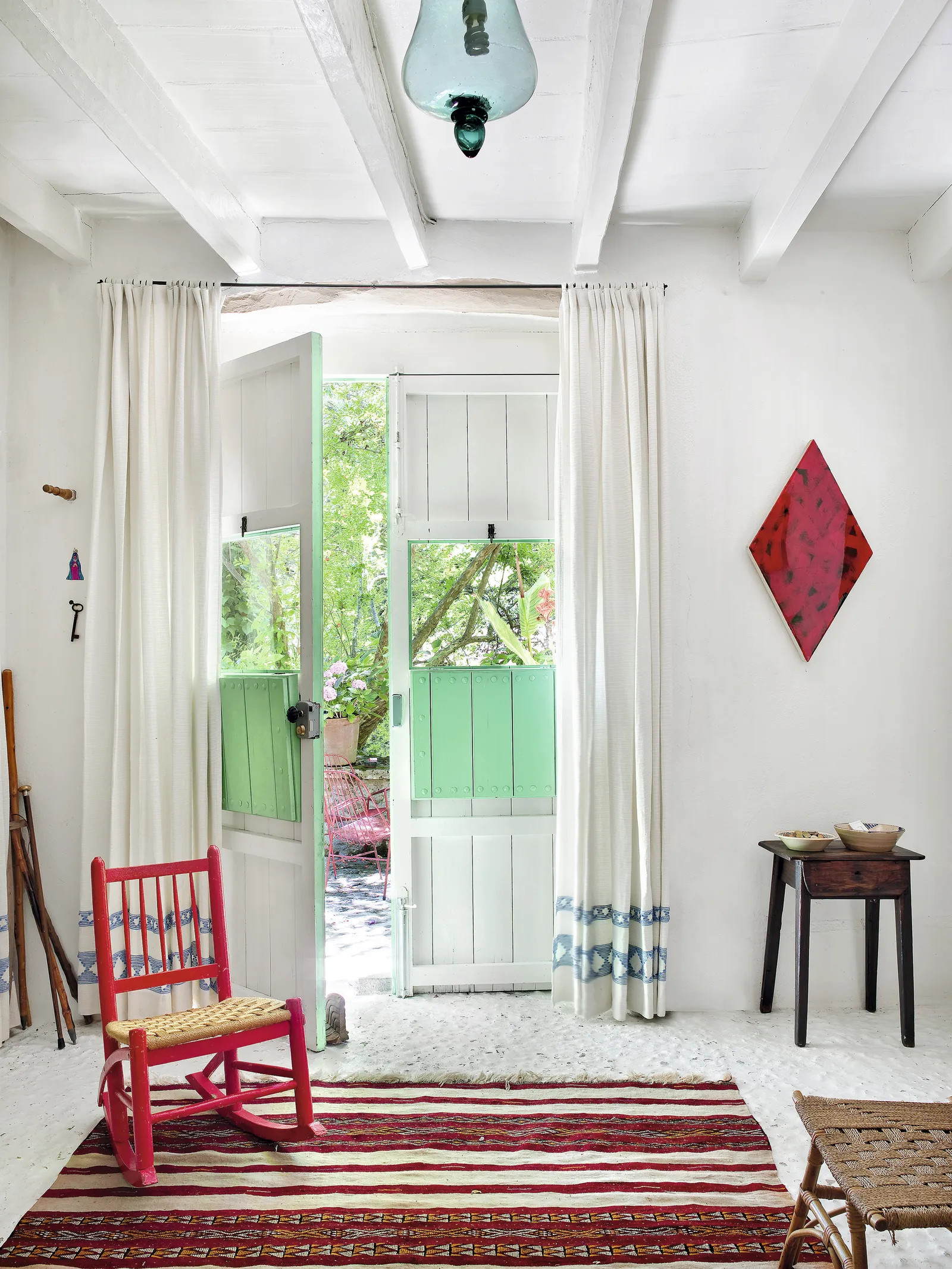 entrée maison rustique
