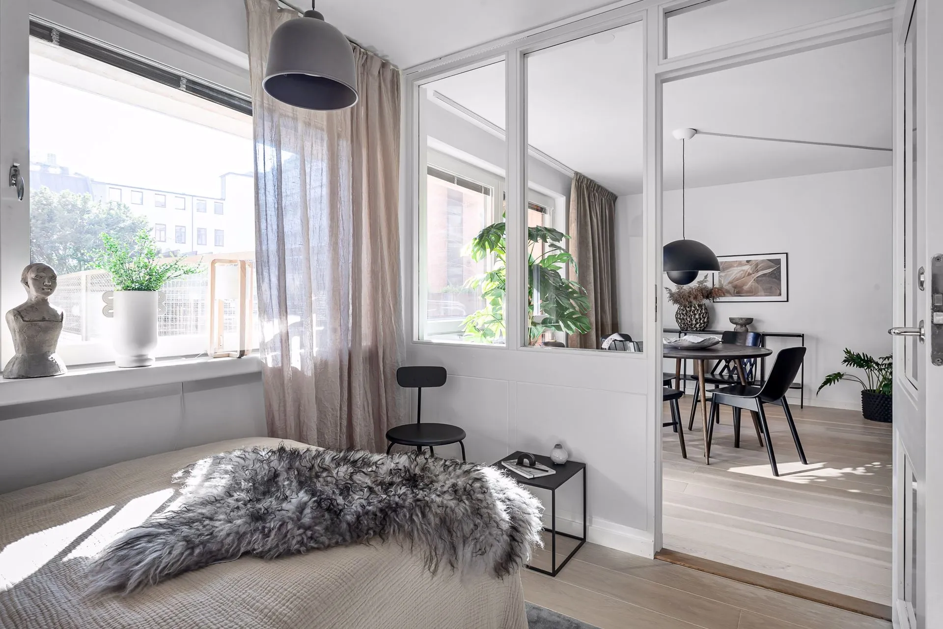 chambre avec verrière