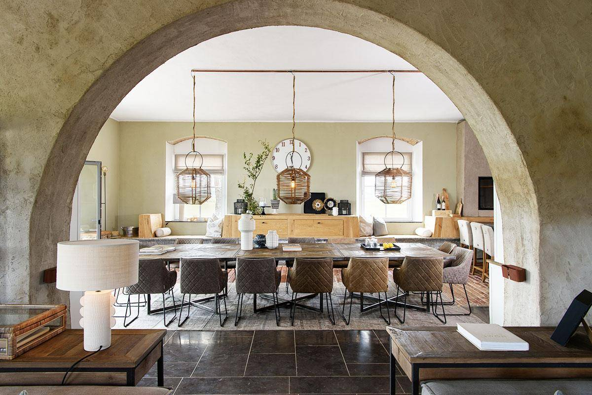 salle à manger vieille ferme rénovée