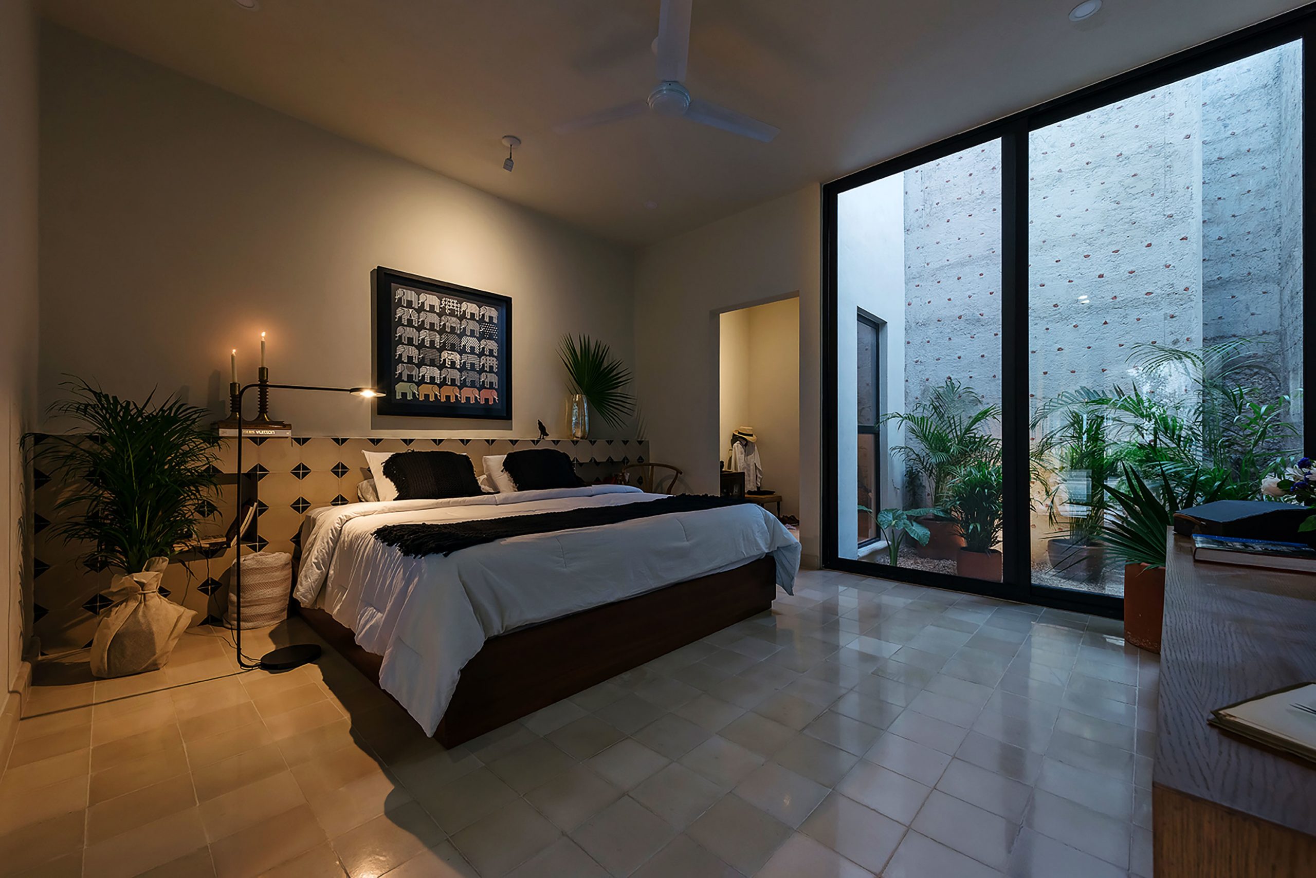 chambre avec patio