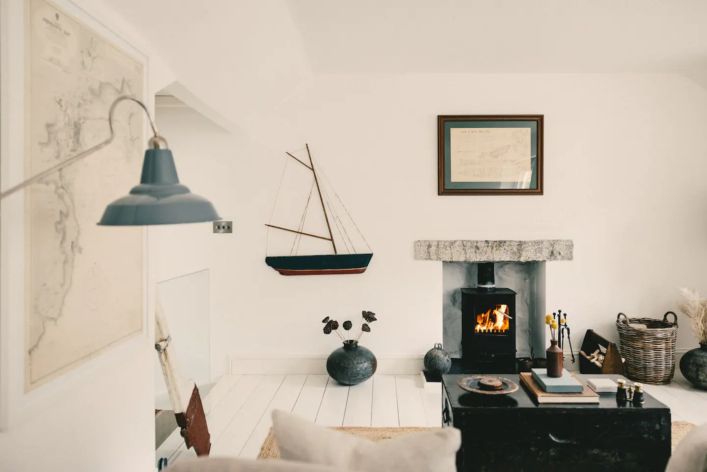 salon cottage vintage Cornouailles salon cottage vintage Cornouailles