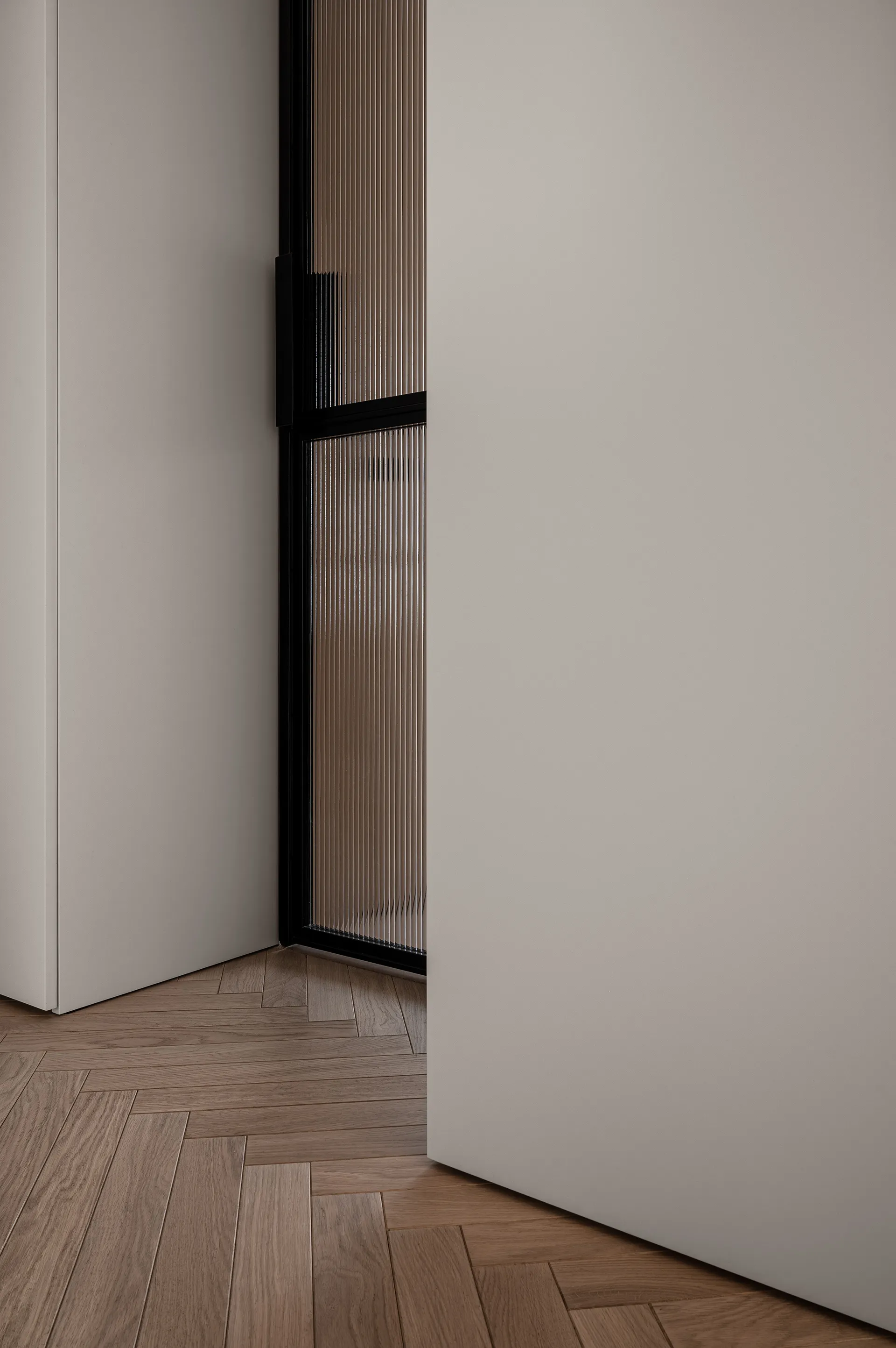 entrée avec parquet chêne