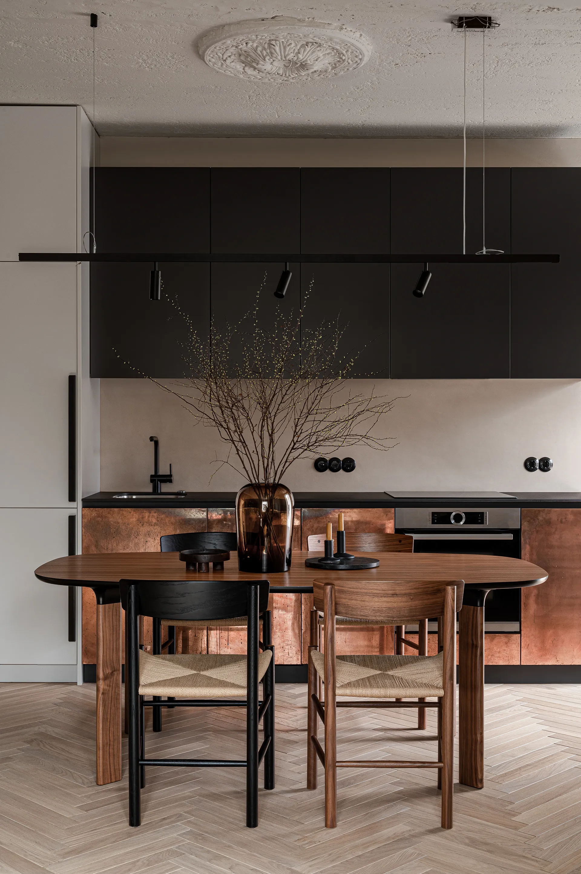 cuisine appartement décoration design terracotta