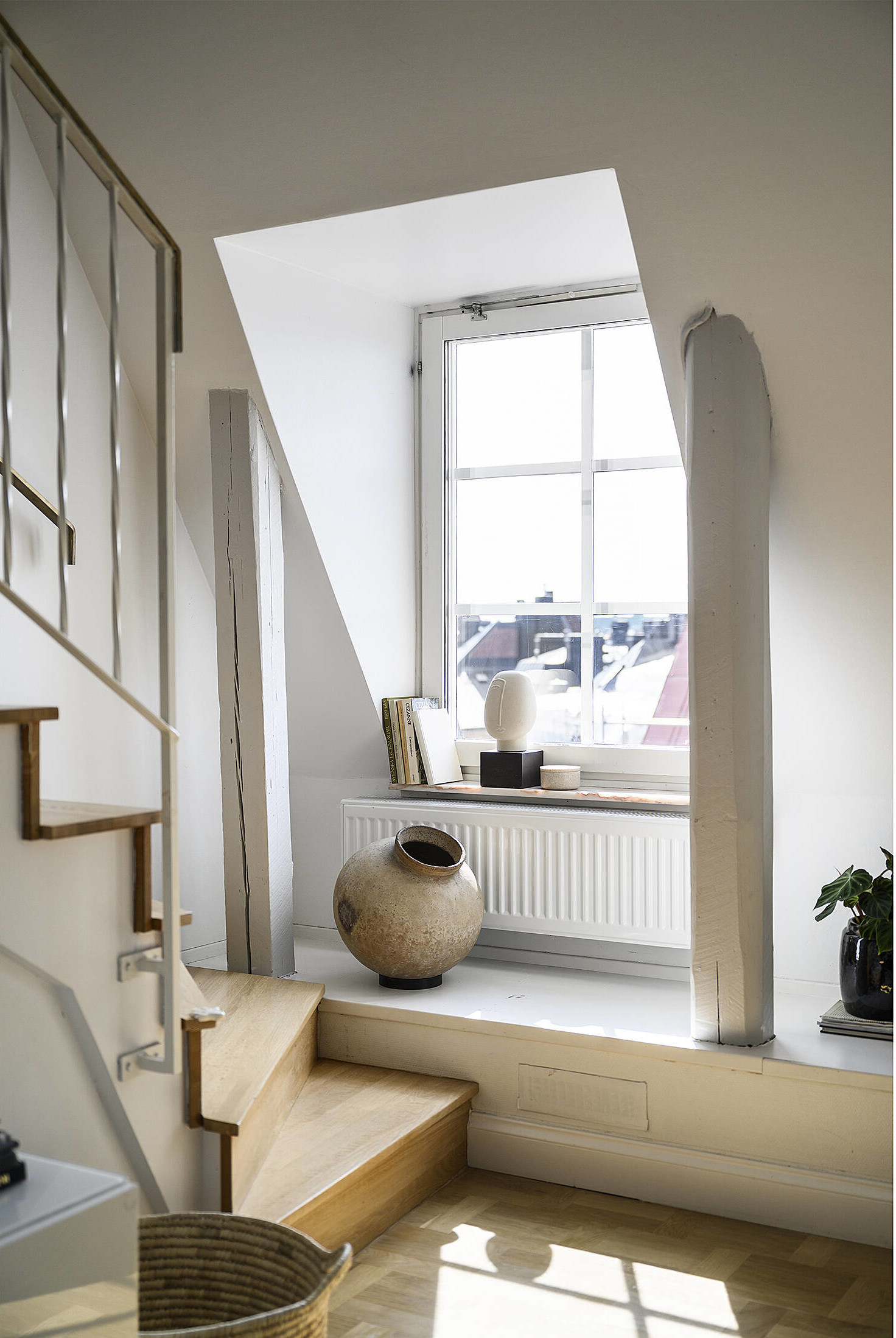 escalier appartement contemporain en duplex