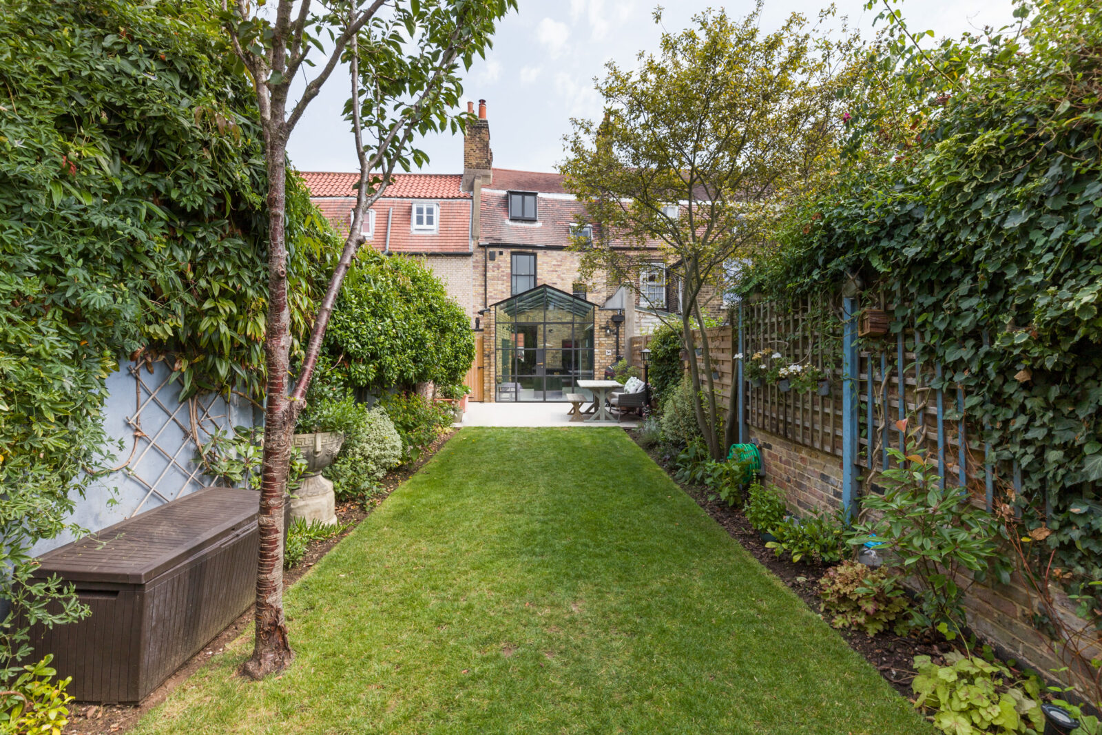 jardin maison avec extension vitrée jardin maison avec extension vitrée