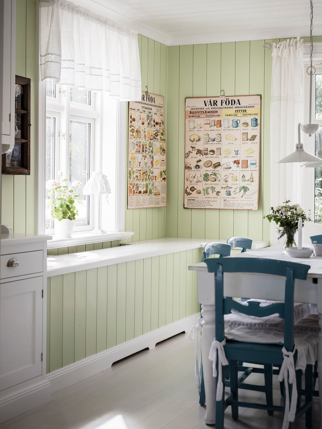 cuisine rustique décoration blanche et verte cuisine rustique décoration blanche et verte