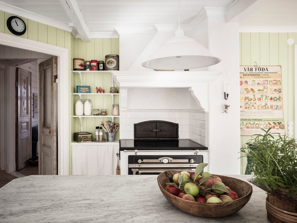 cuisine rustique décoration blanche et verte cuisine rustique décoration blanche et verte