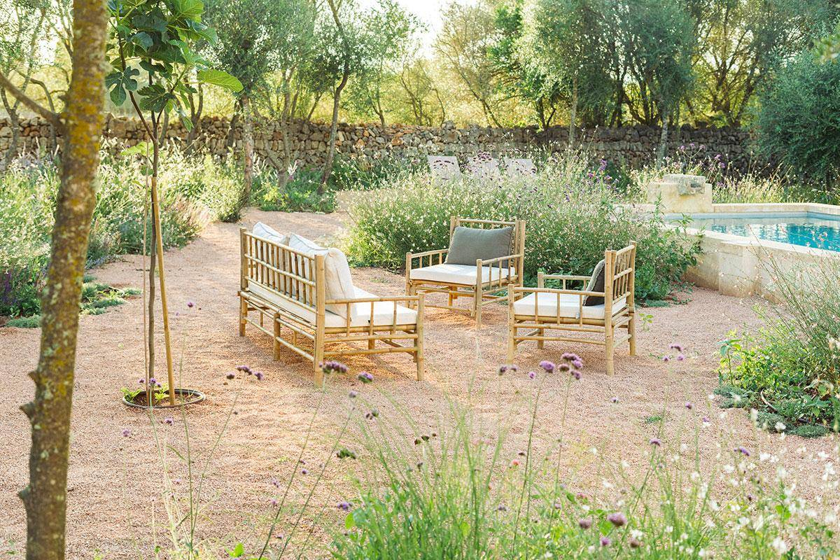 jardin ferme ancienne rénovée avec piscine Majorque