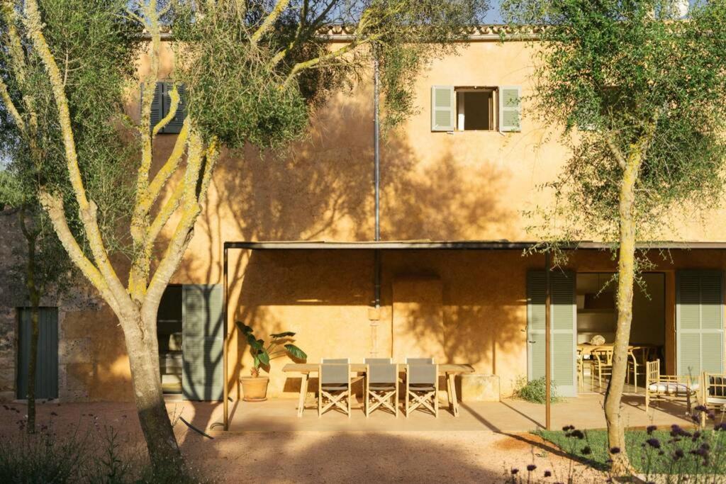 terrasse ferme ancienne rénovée avec piscine Majorque