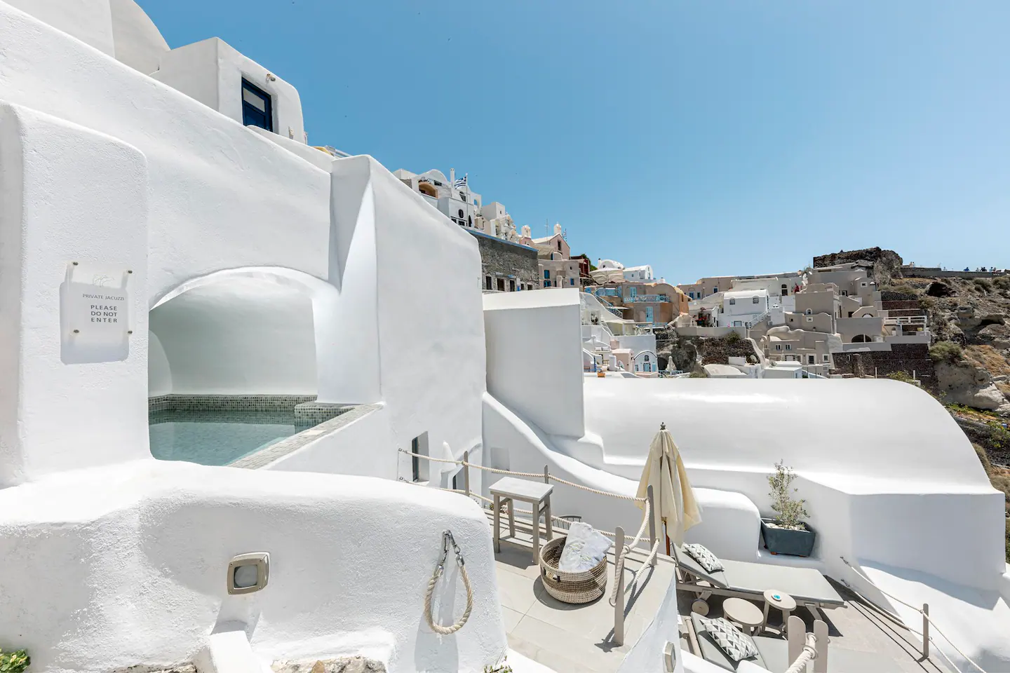 terrasse maison Grèce design organique