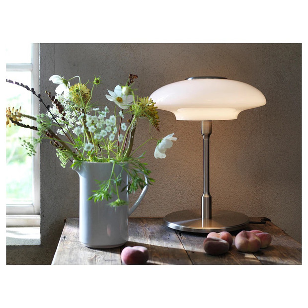 lampe métal et verre style art déco