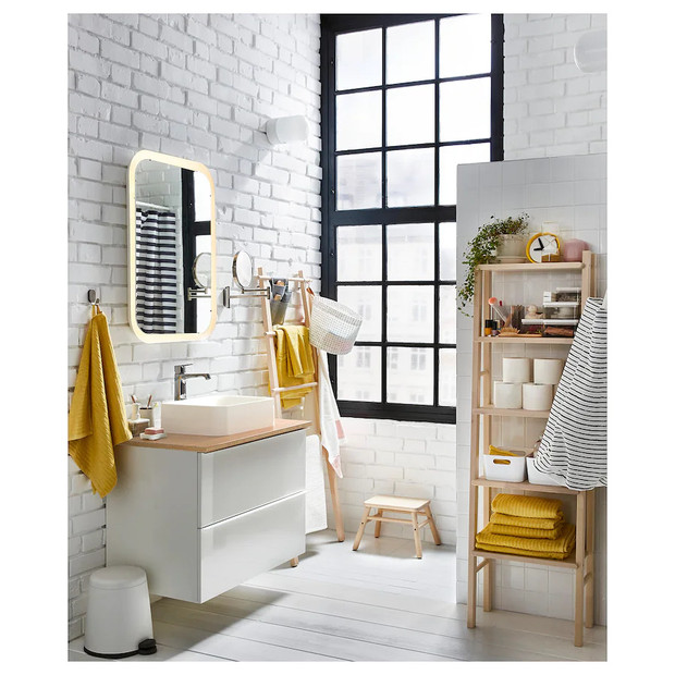 salle de bain blanche