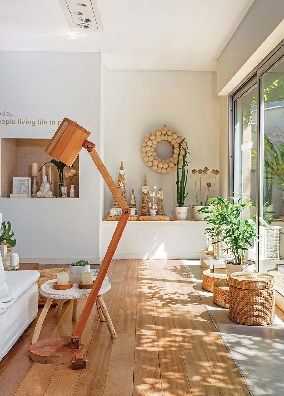 salon maison contemporaine rénovée