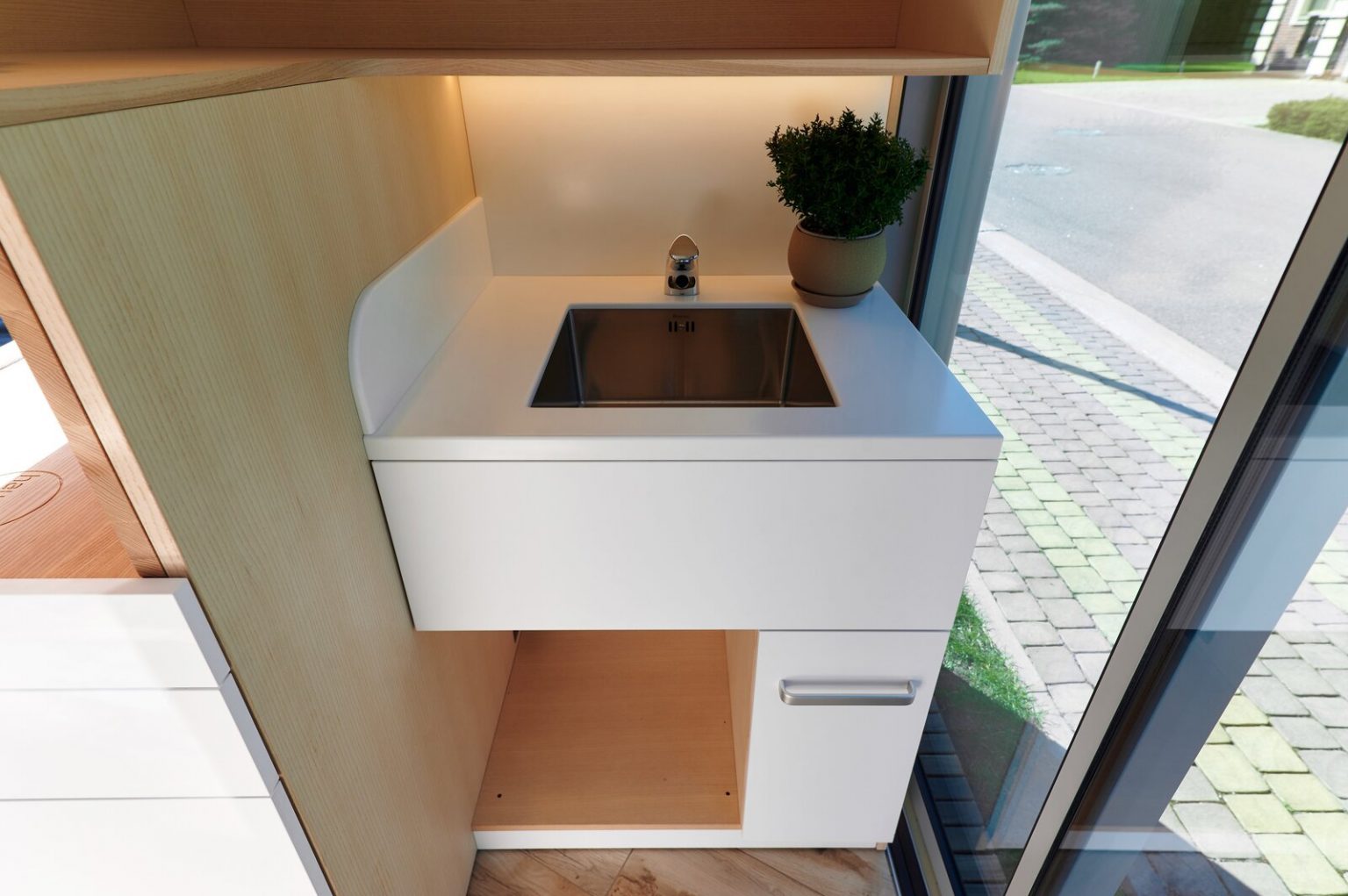 cuisine mini maison de 13m2 design