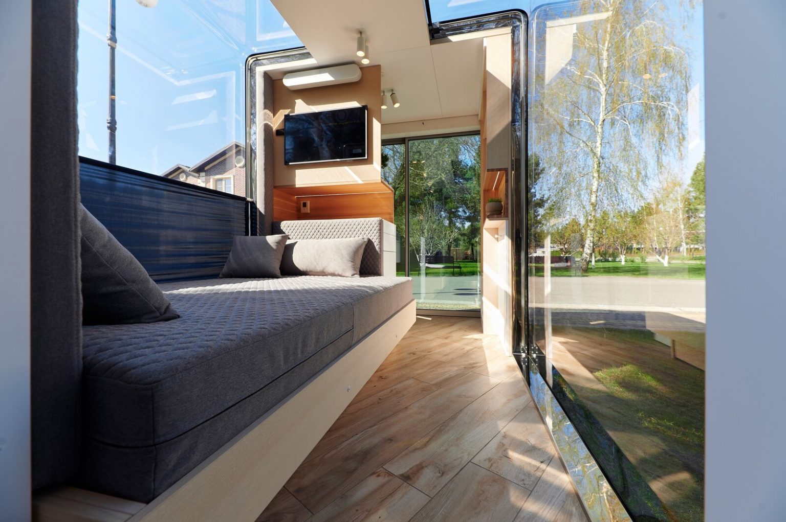 chambre avec rangement tiny house design
