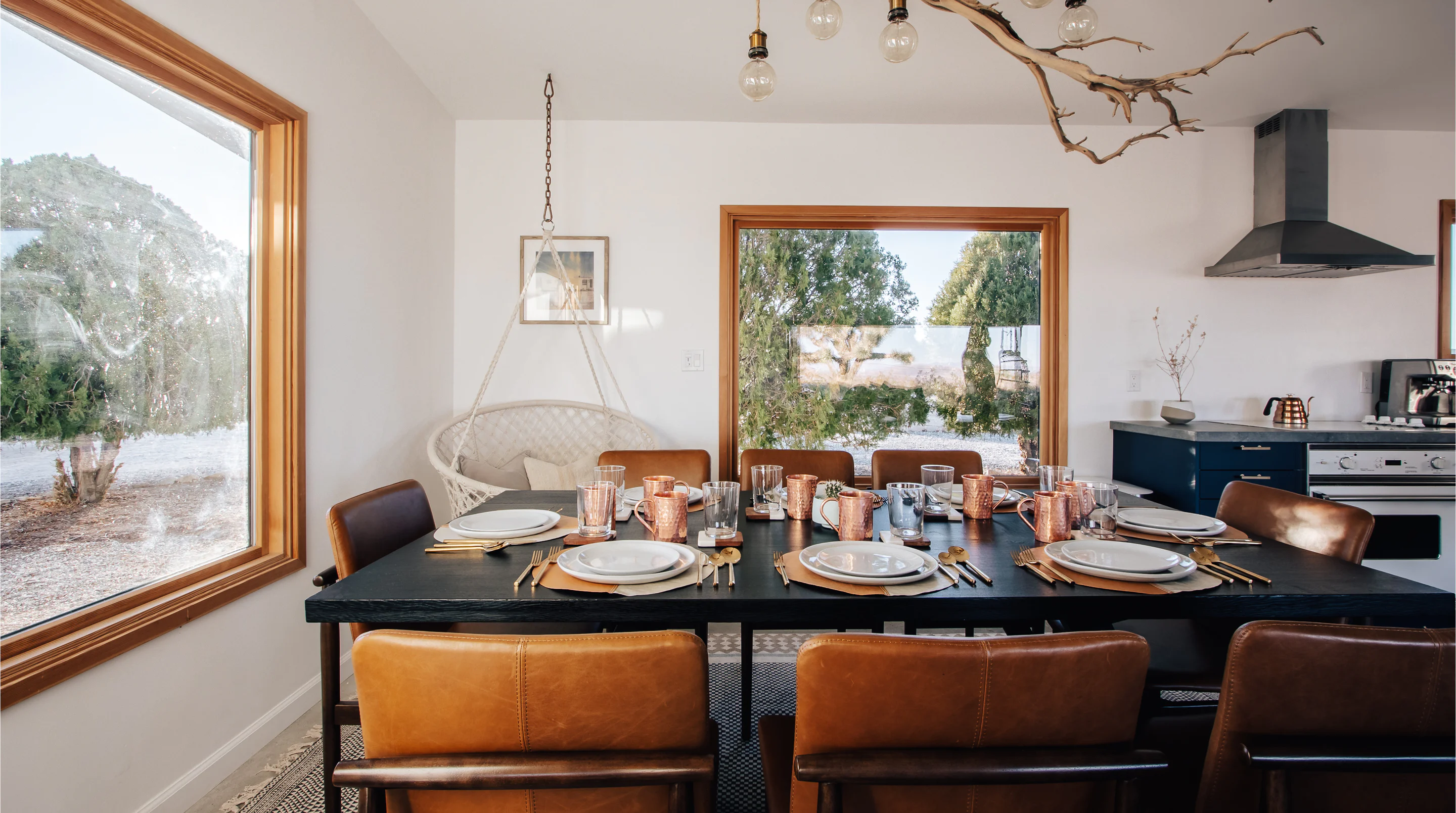 salle à manger décoration bohème chic