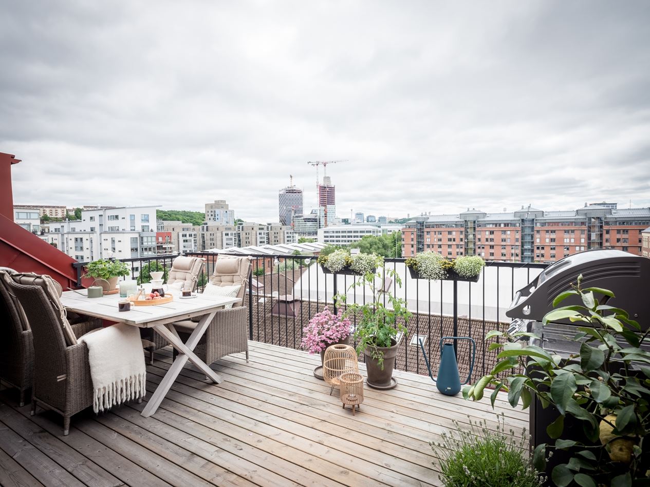 terrasse en bois appartement