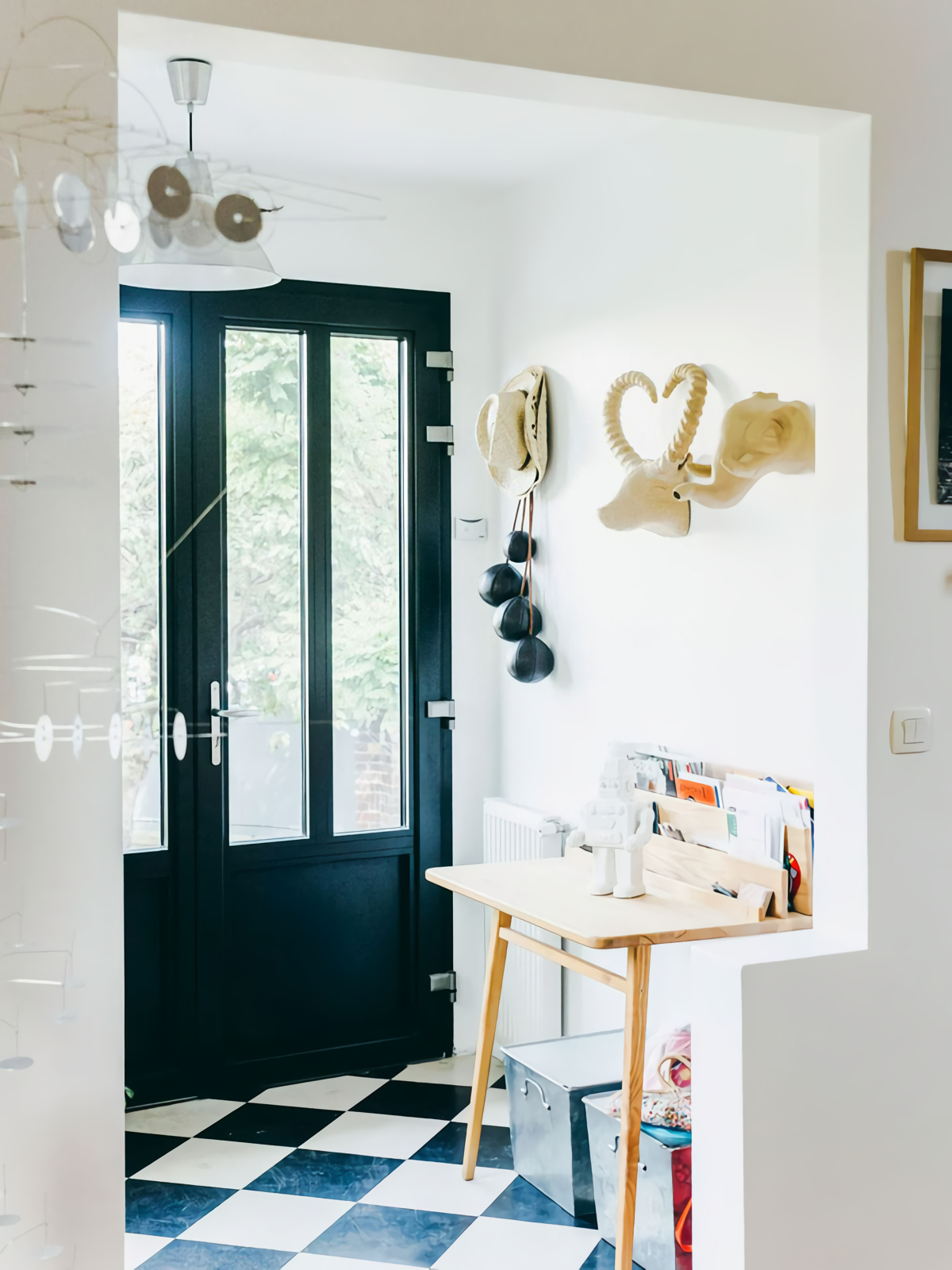 entrée maison rénovée à Paris