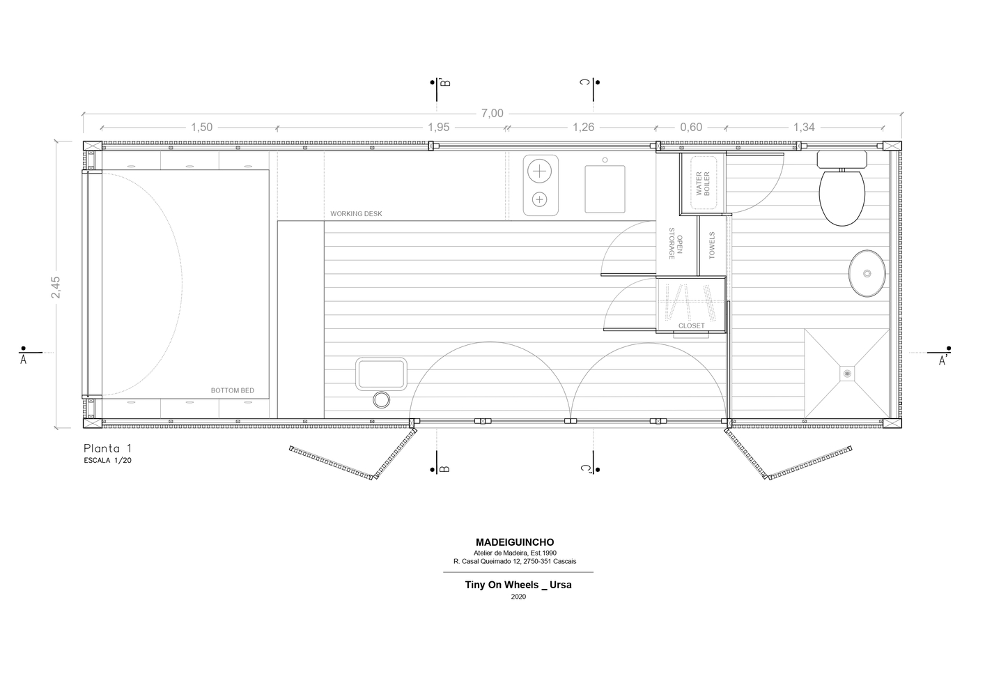 plan façade mini maison en bois autonome 17m2 plan façade mini maison en bois autonome 17m2